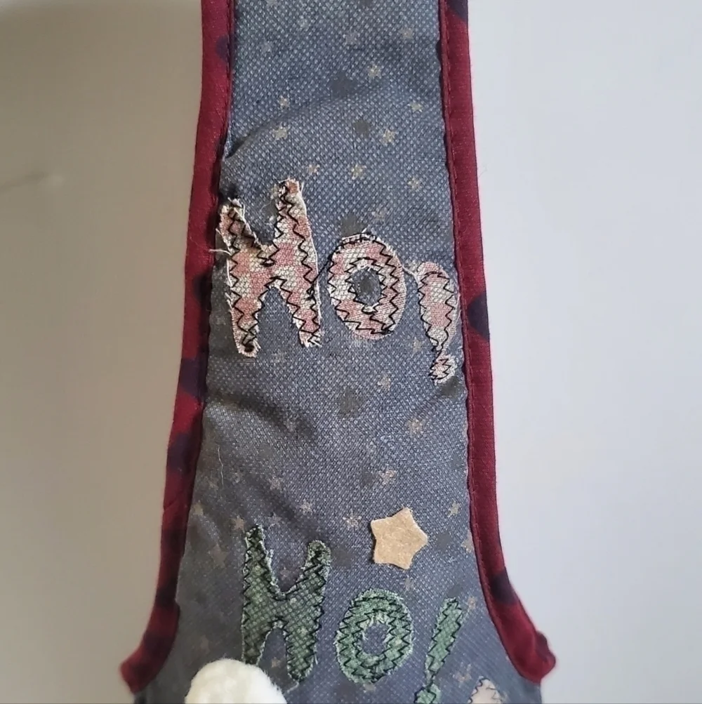 CHRISTMAS Holiday Santa Stars Gingerbread Wine Holder Bag